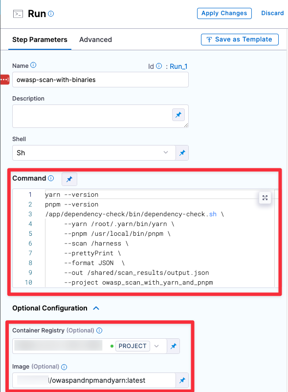 Add Run step for custom image