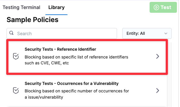 Select policy sample